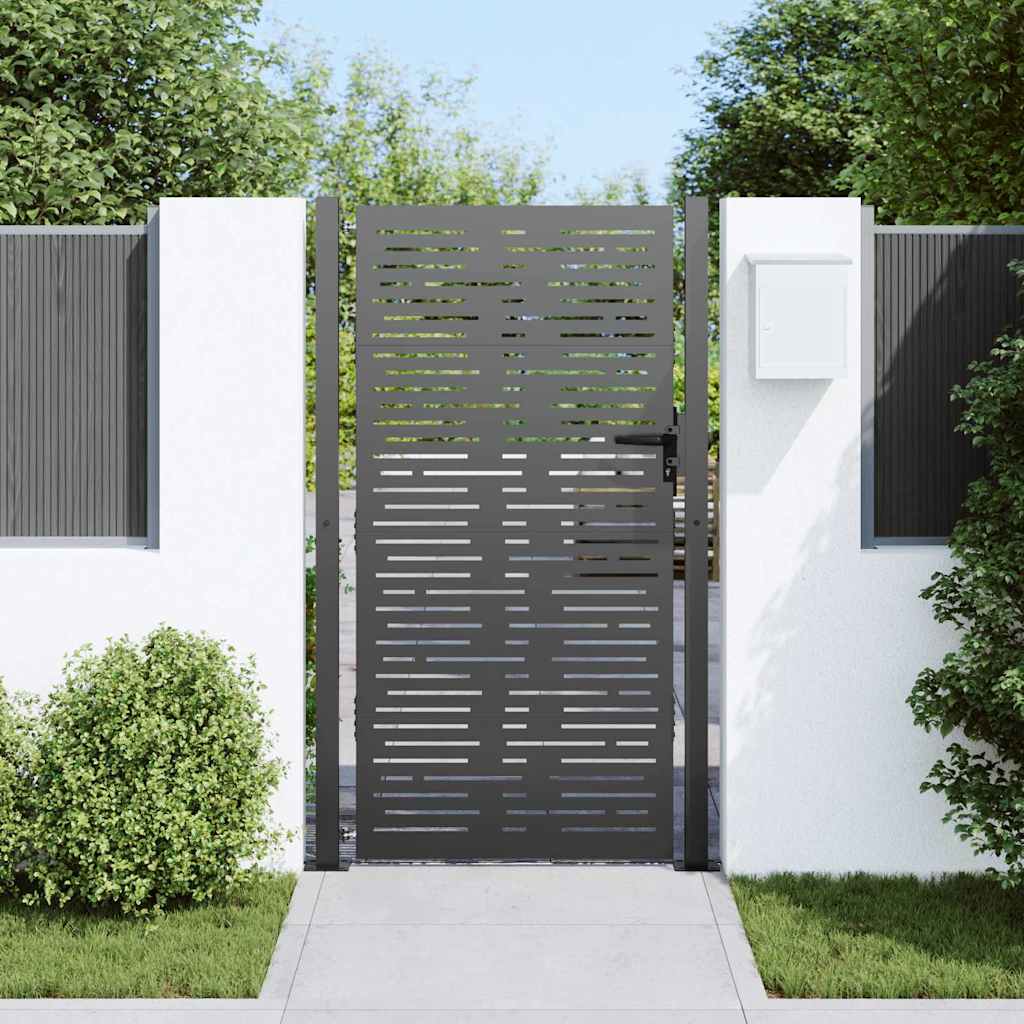 Gartentor 100x75 cm Cortenstahl Quadratisches Design