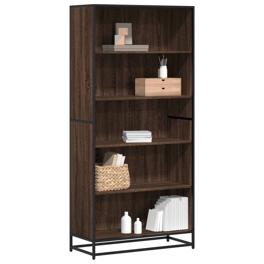 Bücherregal Schwarz 60x35x139 cm Holzwerkstoff