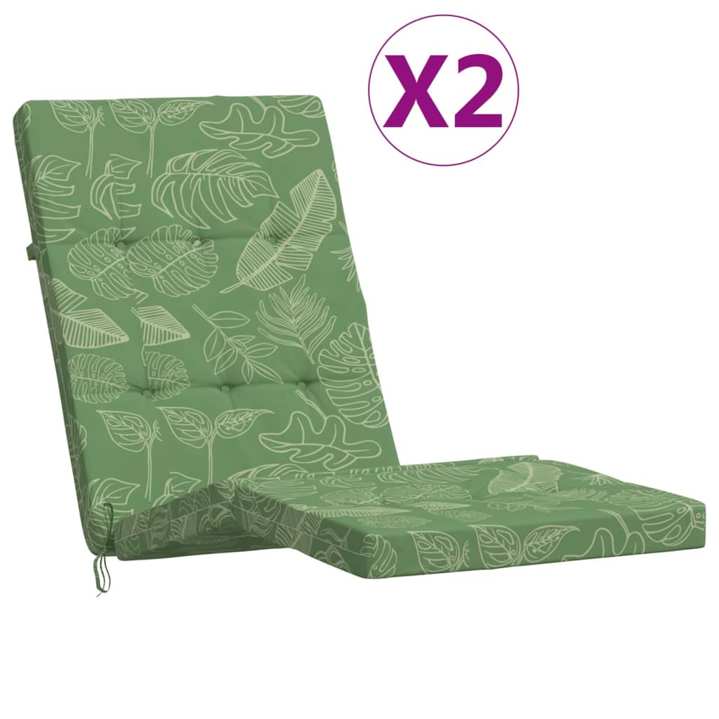 Liegestuhl-Auflagen 2 Stk. Creme Oxford-Gewebe