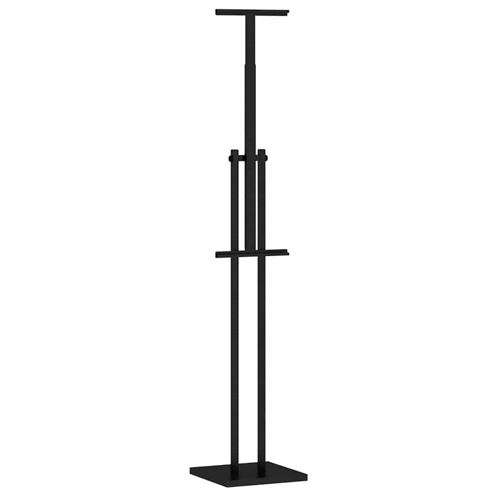 Messestände 2 pcs Schwarz 26,5 x 26,5 x 150 cm Stahl