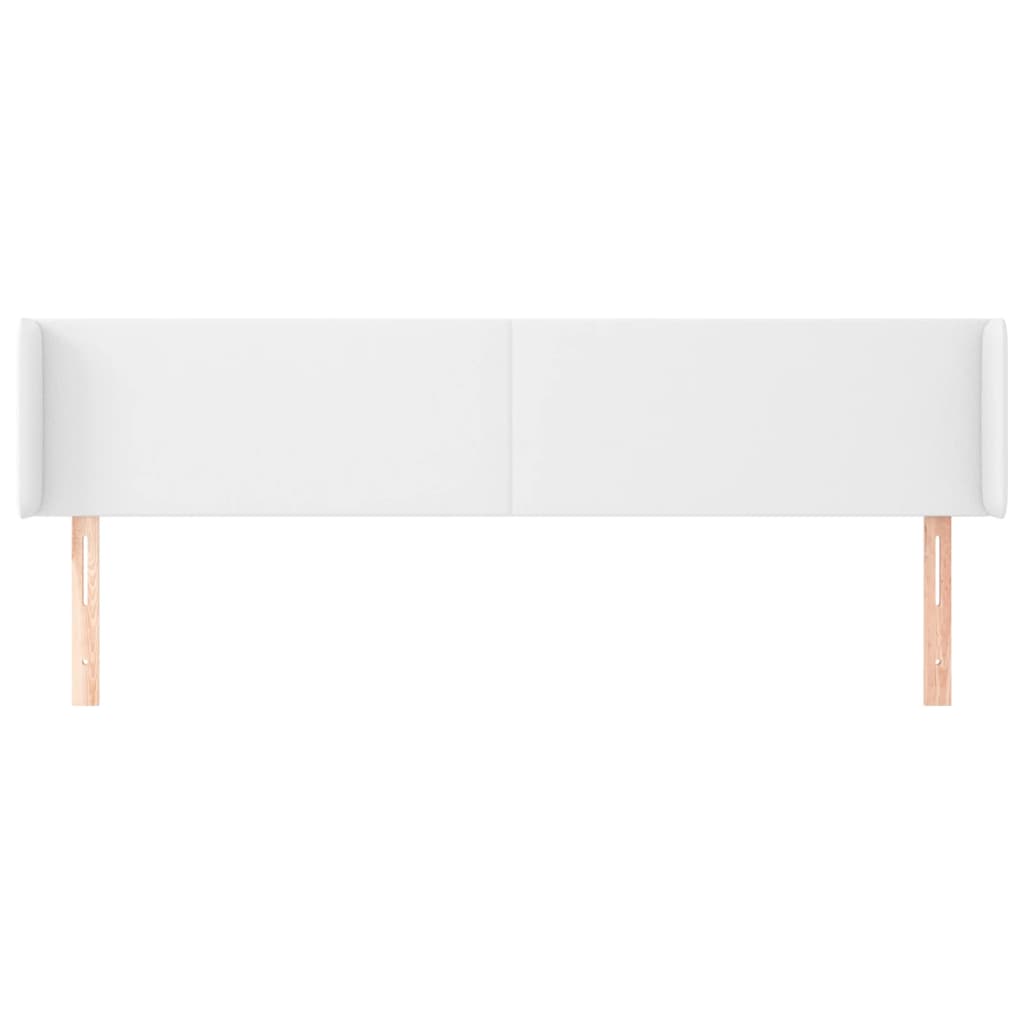 Kopfteil mit Ohren Creme 83x16x78/88 cm Kunstleder