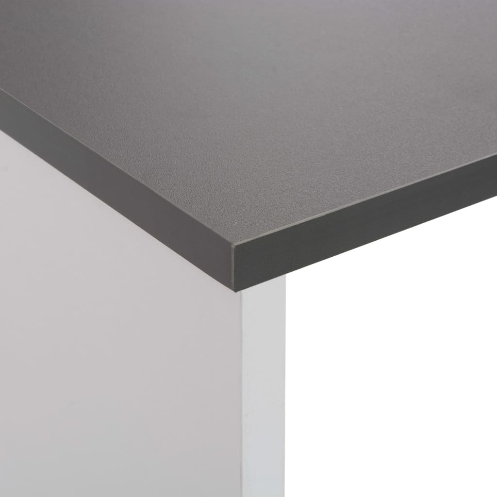 Bartisch mit 2 Tischplatten Weiß 130x40x120 cm