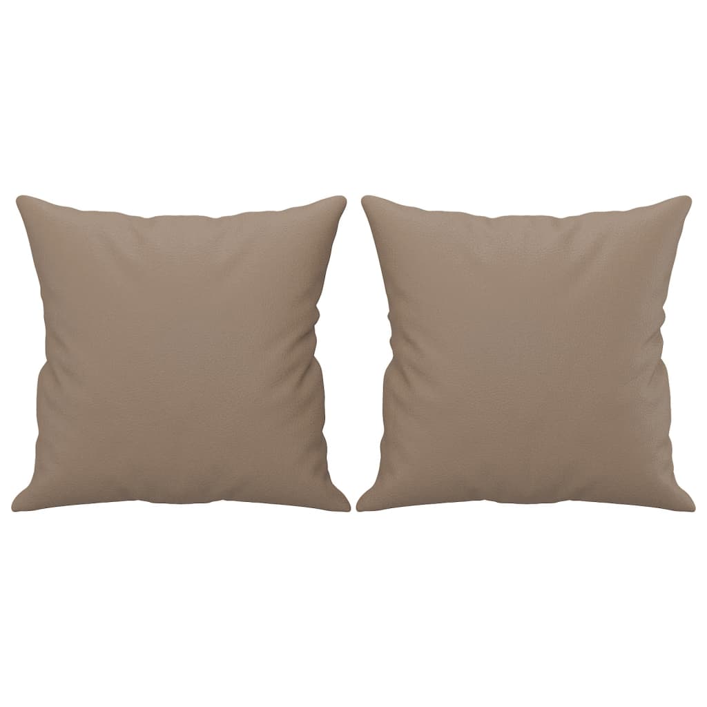3-Sitzer-Sofa mit Zierkissen Schwarz 180 cm Kunstleder