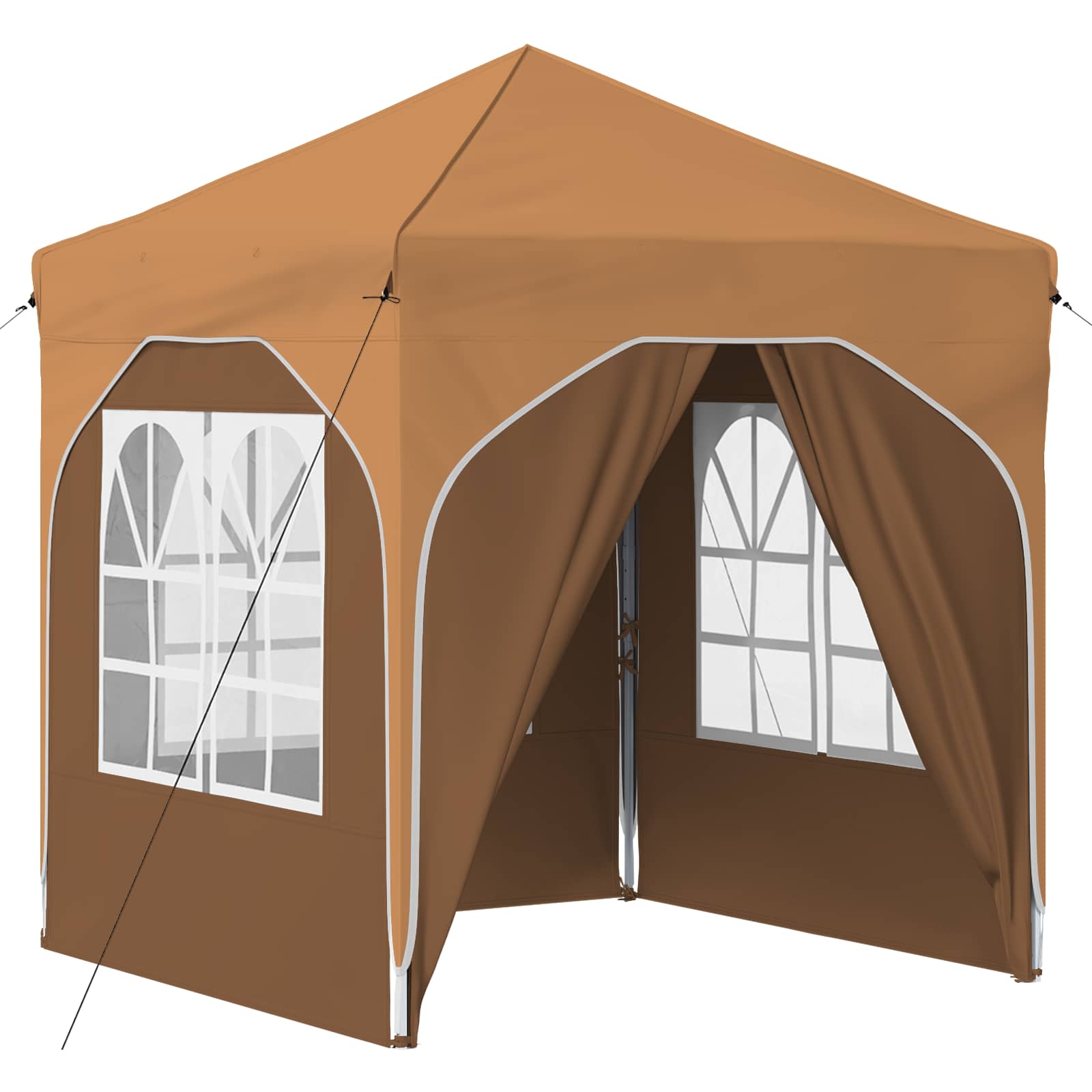 Pop-up Partyzelt 194 x 194 x 245 cm Creme