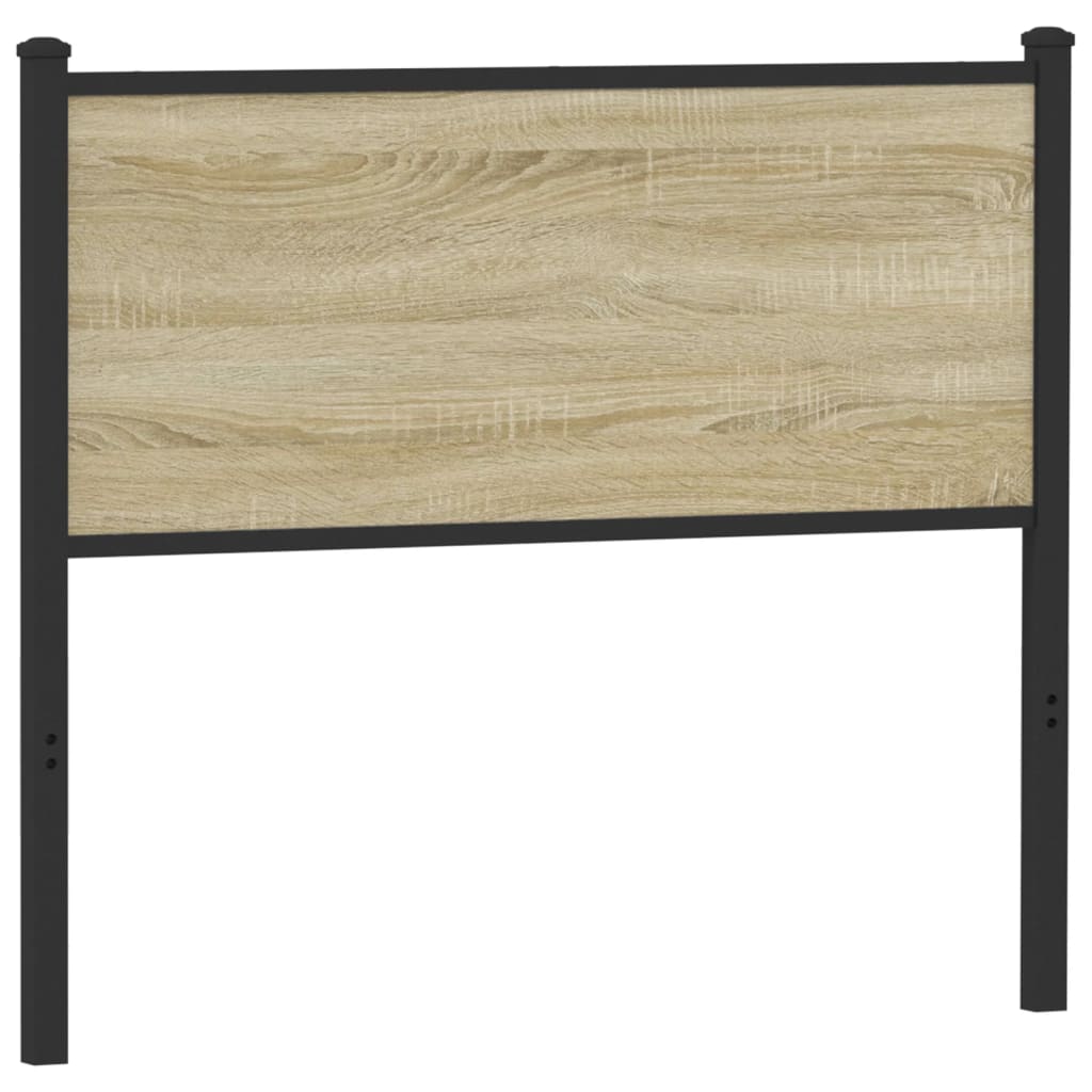 Ersatz-Kopfteil Räuchereiche 75 cm Holzwerkstoff und Stahl