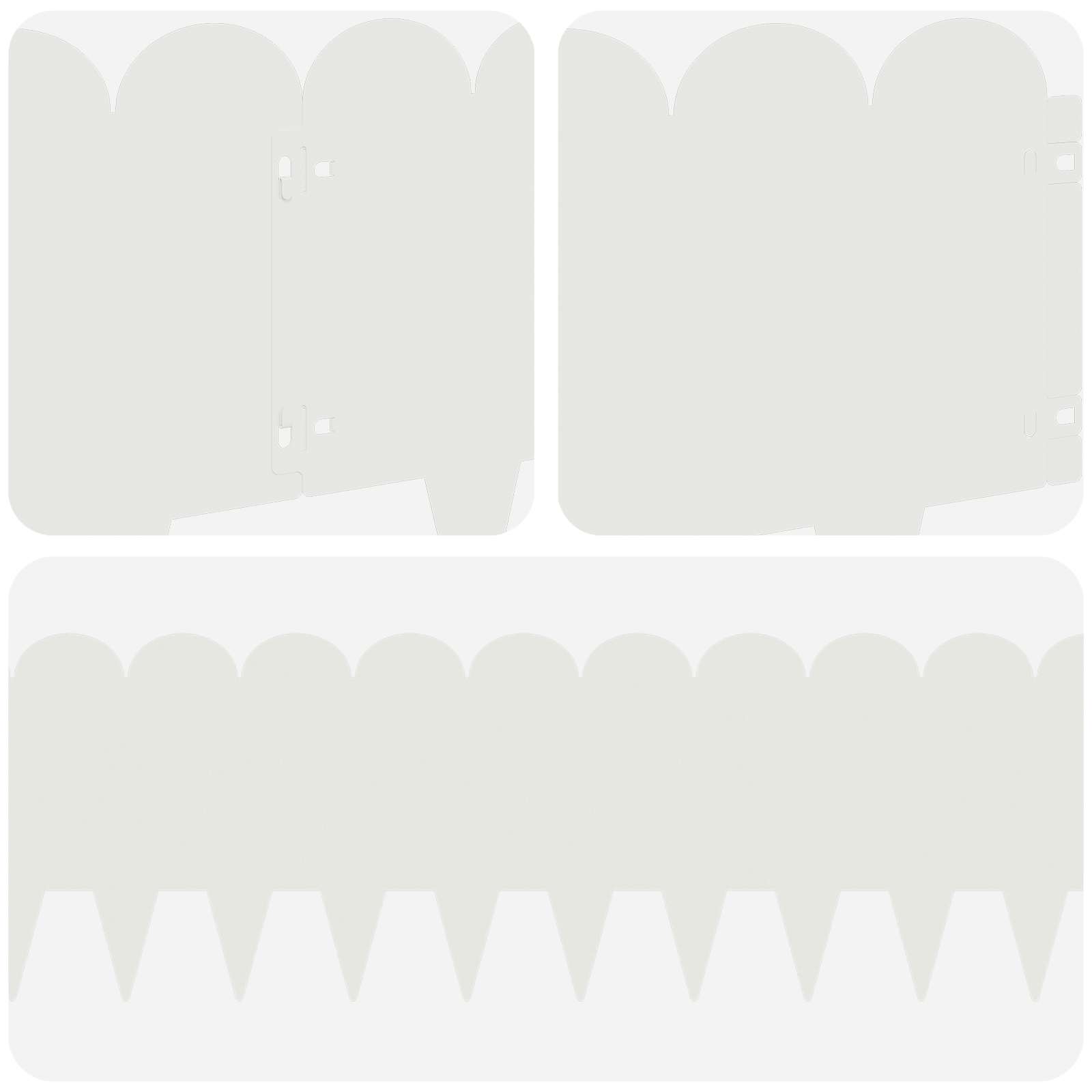 Raseneinfassung 10 pcs 103 x 15 cm Stahl Schwarz
