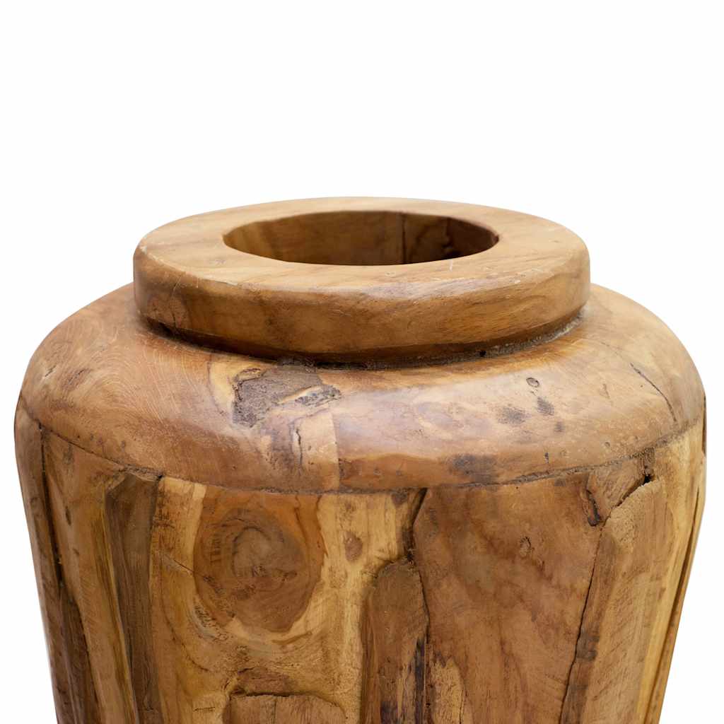 Deko-Vase 40 x 100 cm Massivholz Teak