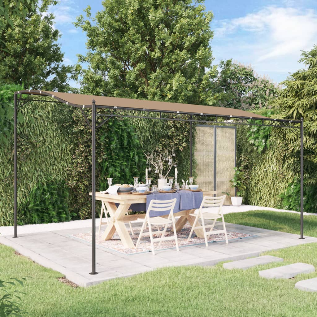 Markise Creme 4x3 m 180 g/m² Stoff und Stahl