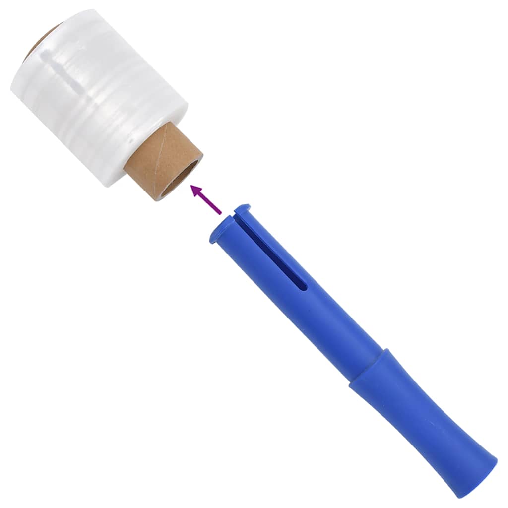 Stretchfolie mit Griff 10 Stk. Transparent 23 μm 50 cm x 150 m