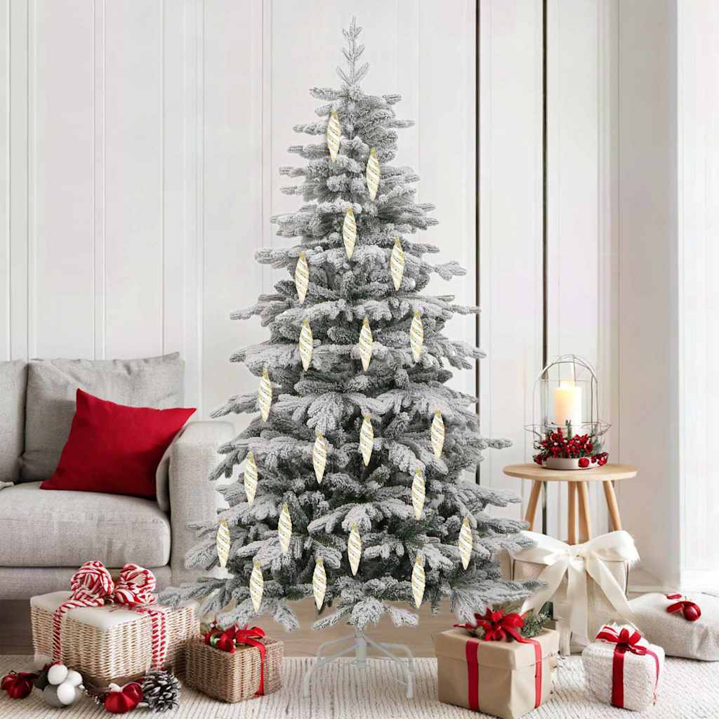 Weihnachtliche Spiralenform Kugel 40 pcs Silber Kunststoff