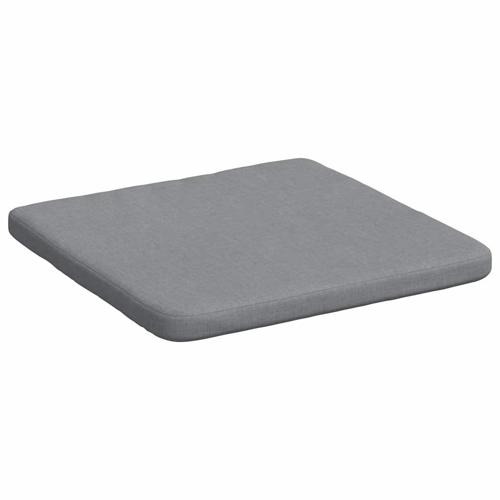 Sitzkissen 4 pcs Hellgrau 40 x 40 x 3 cm Stoff