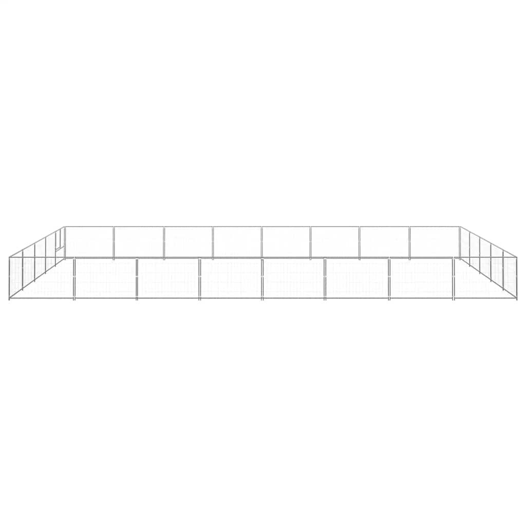 Hundezwinger Schwarz 4 m² Stahl