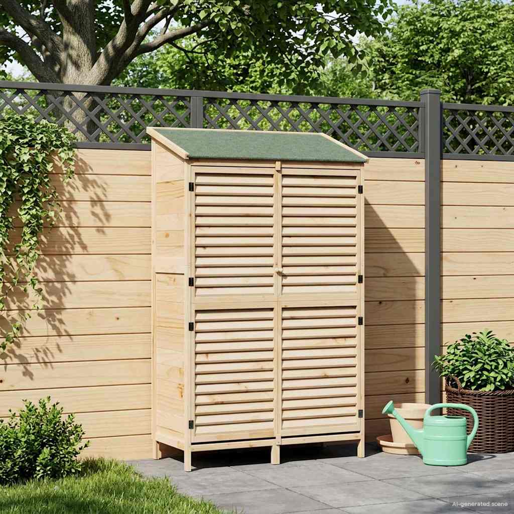 Gartenschuppen Natur 59 x 56 x 113,5 cm Massivholz aus Fichte