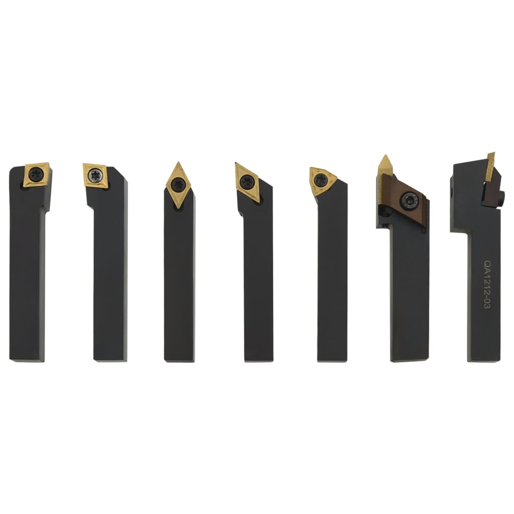 12-tlg. Drehmeißel-Set mit Wendeplatten 8x8 mm 70 mm