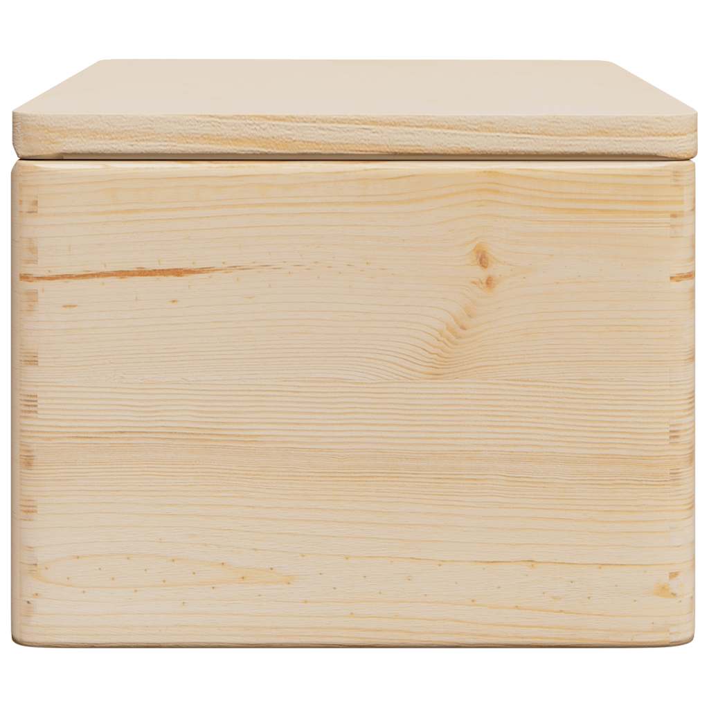 Holzkiste mit Deckel 40x30x13 cm Massivholz Kiefer