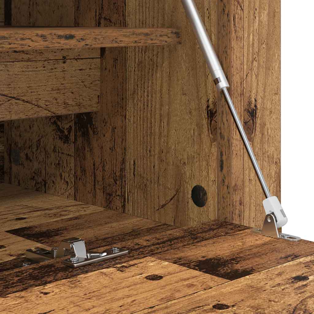 Wand-Schuhschrank Weiß 100x35x38 cm Holzwerkstoff