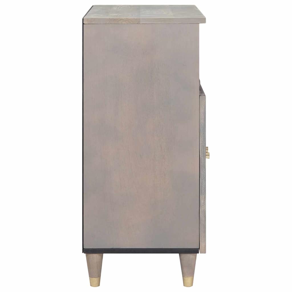 Sideboard mit Regal Braun 60 x 33 x 75 cm Massivholz Mango