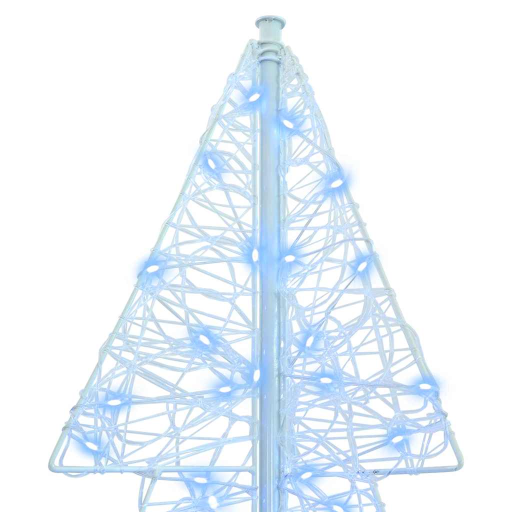 Weihnachtsbaum mit 100 LEDs Warmes Weiß 120 cm Acryl
