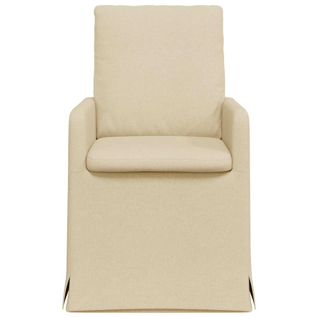 Esszimmerstühle 2 pcs Hellgrau 57 x 67 x 98 cm Stoff