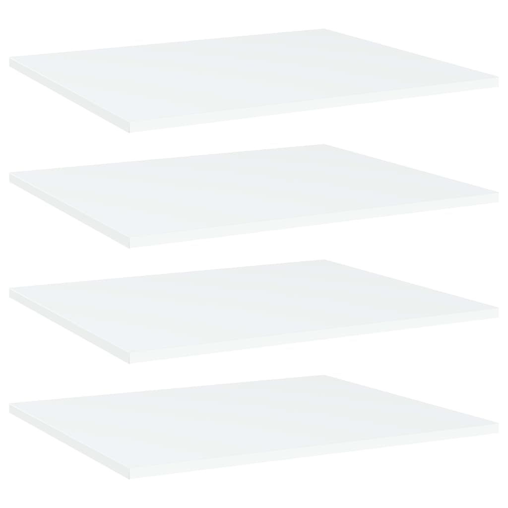 Bücherregal-Bretter 4 Stk. Weiß 40x10x1,5 cm Holzwerkstoff