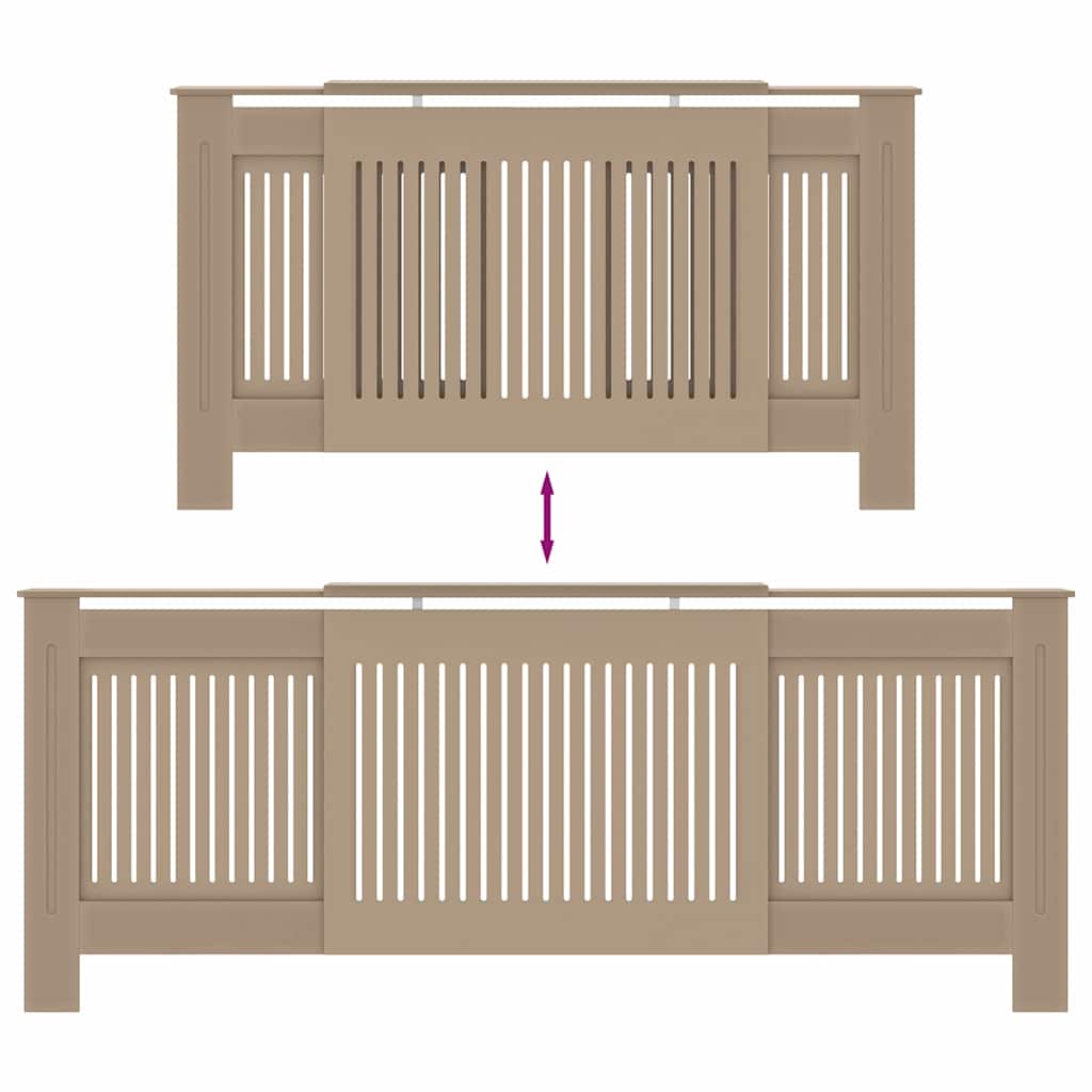 Holzwerkstoff Heizkörper-Abdeckung Heizkörperverkleidung 112 cm, weiß