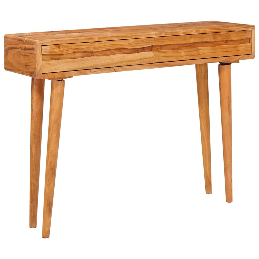 Konsolentisch Braun 110 x 30 x 80 cm Massivholz Akazie