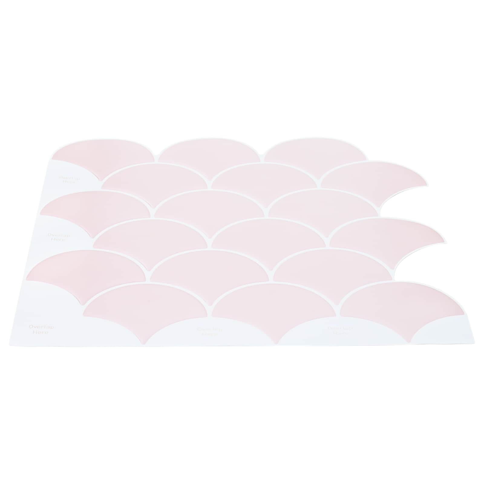 Fischschuppen Fliese 10 pcs Weiß 30 x 30 cm Polyurethan und PET