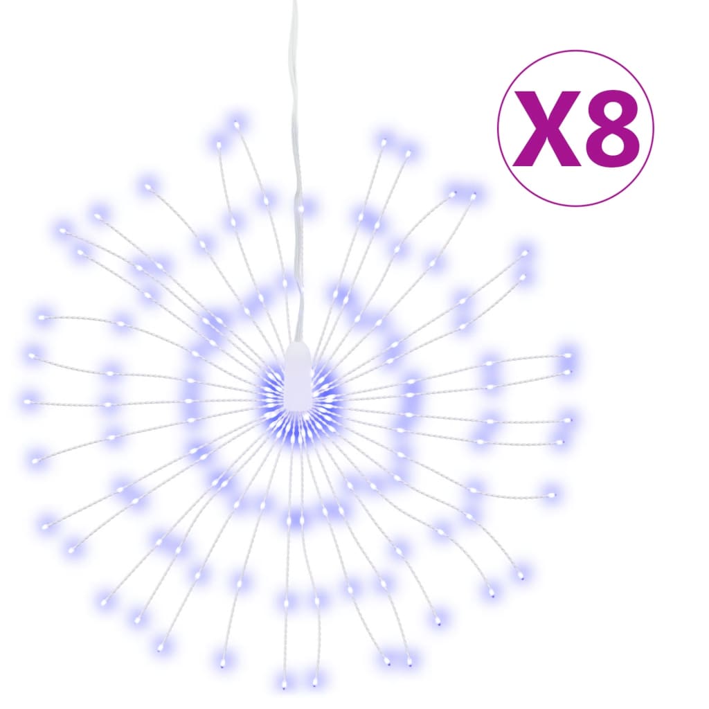 Weihnachtsbeleuchtung Feuerwerk 140 LEDs Warmweiß 17 cm