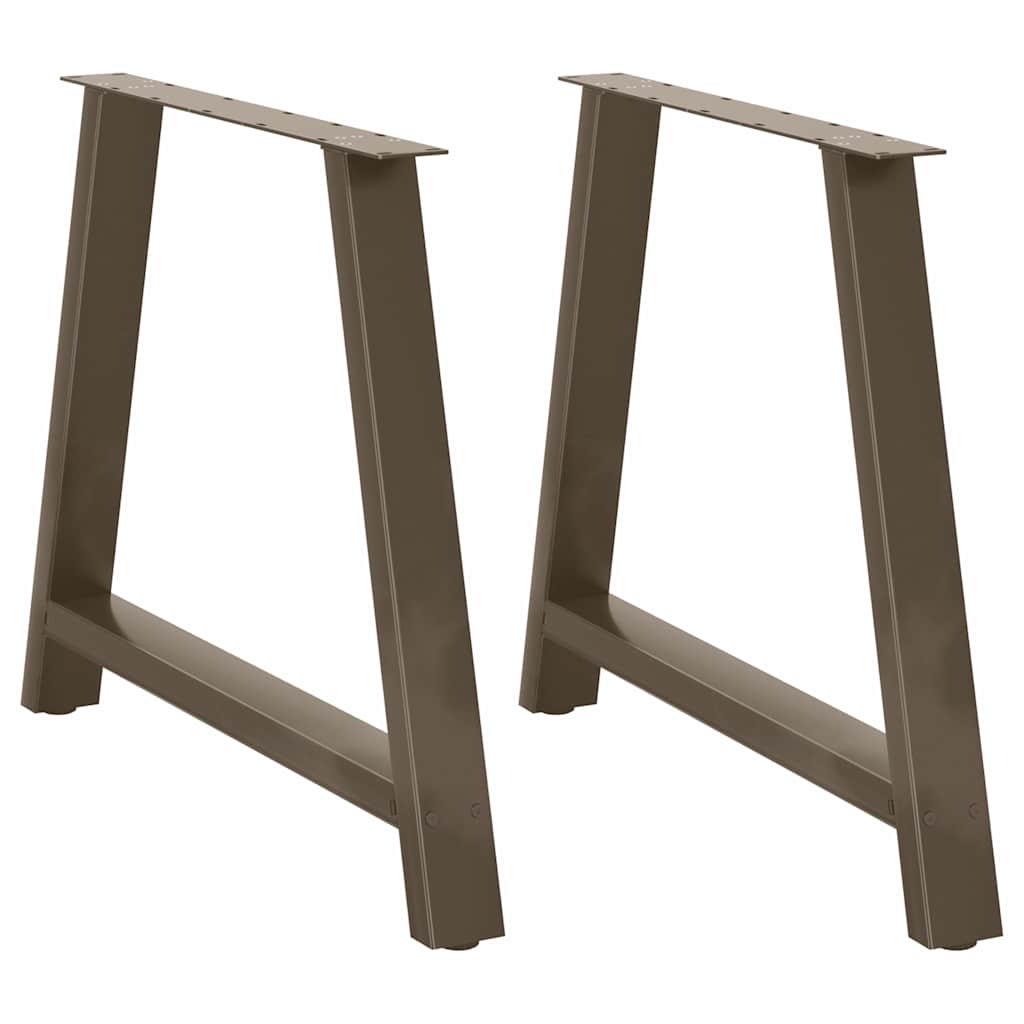 Couchtischbeine A-Form 2 Stk. 30x(30-31) cm Stahl