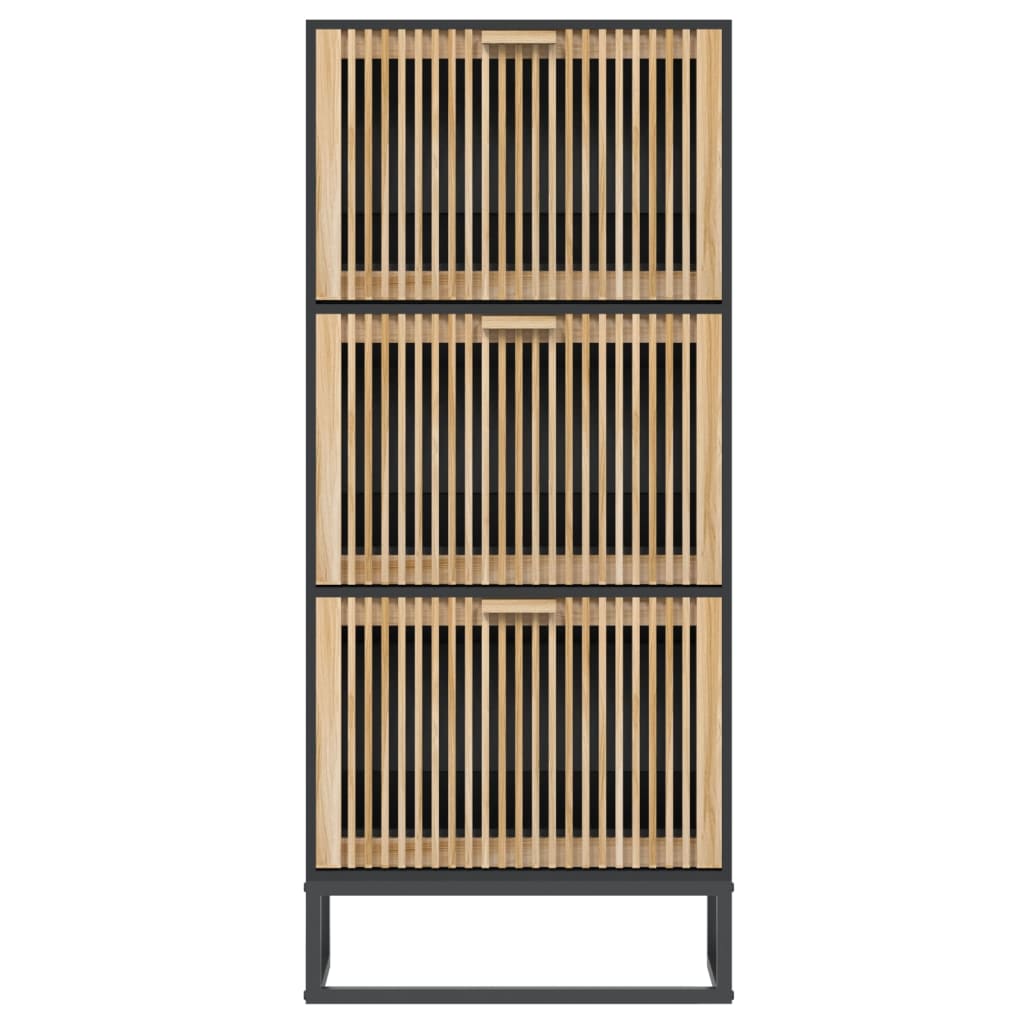 Schuhschrank Weiß 52x25x120 cm Holzwerkstoff