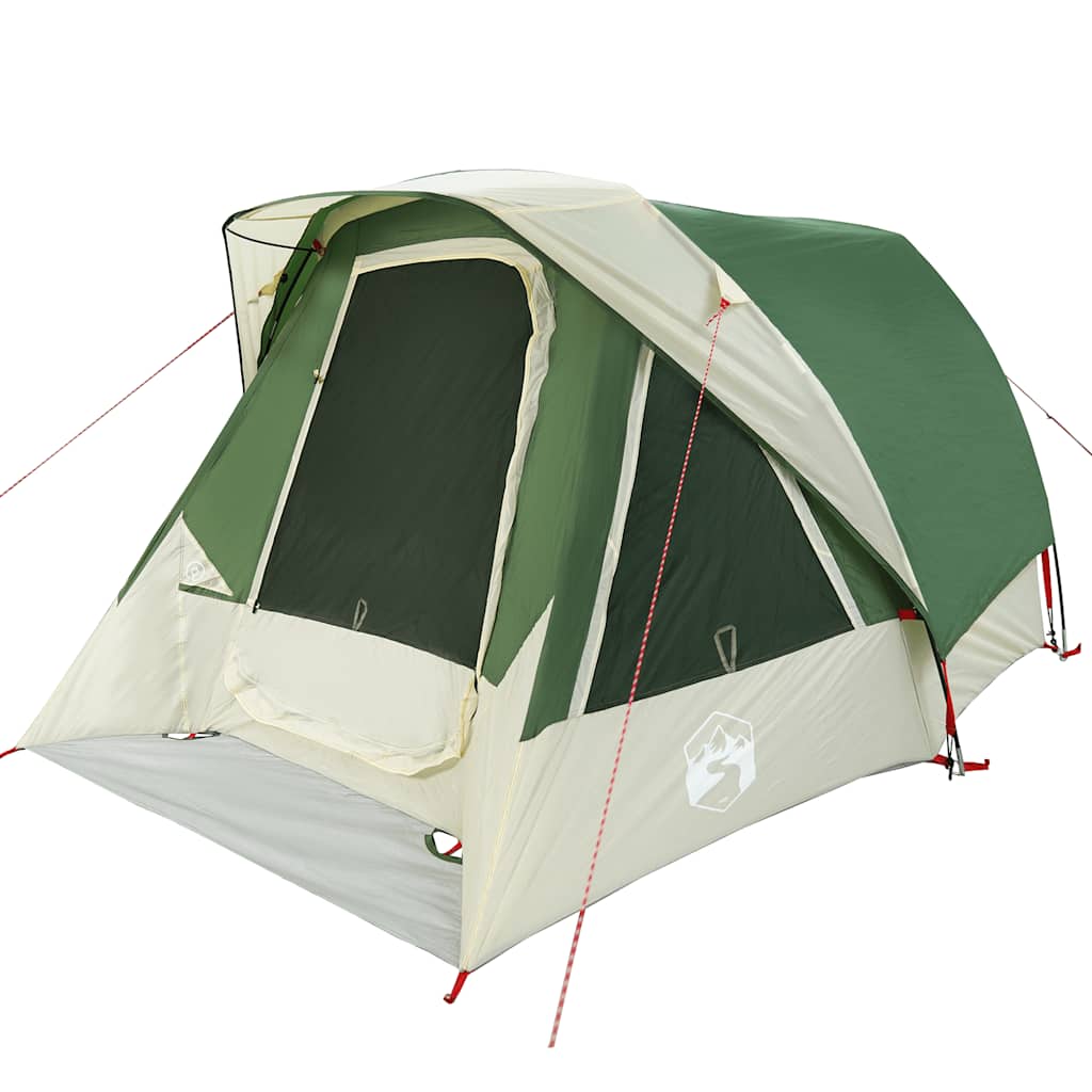 Campingzelt 4 Personen Grün Wasserdicht