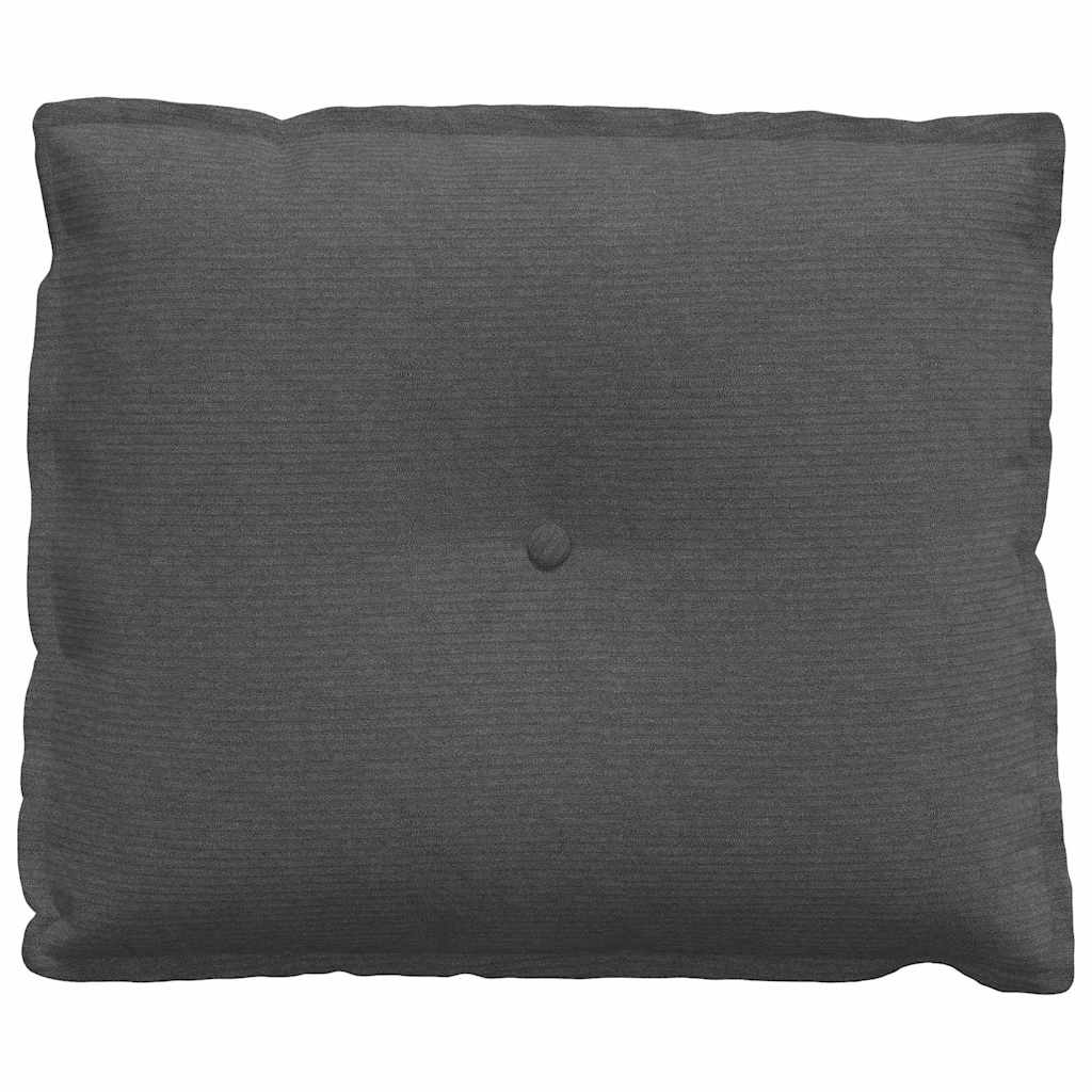 Rückenkissen Hellgrau 50 x 45 cm Cordstoff