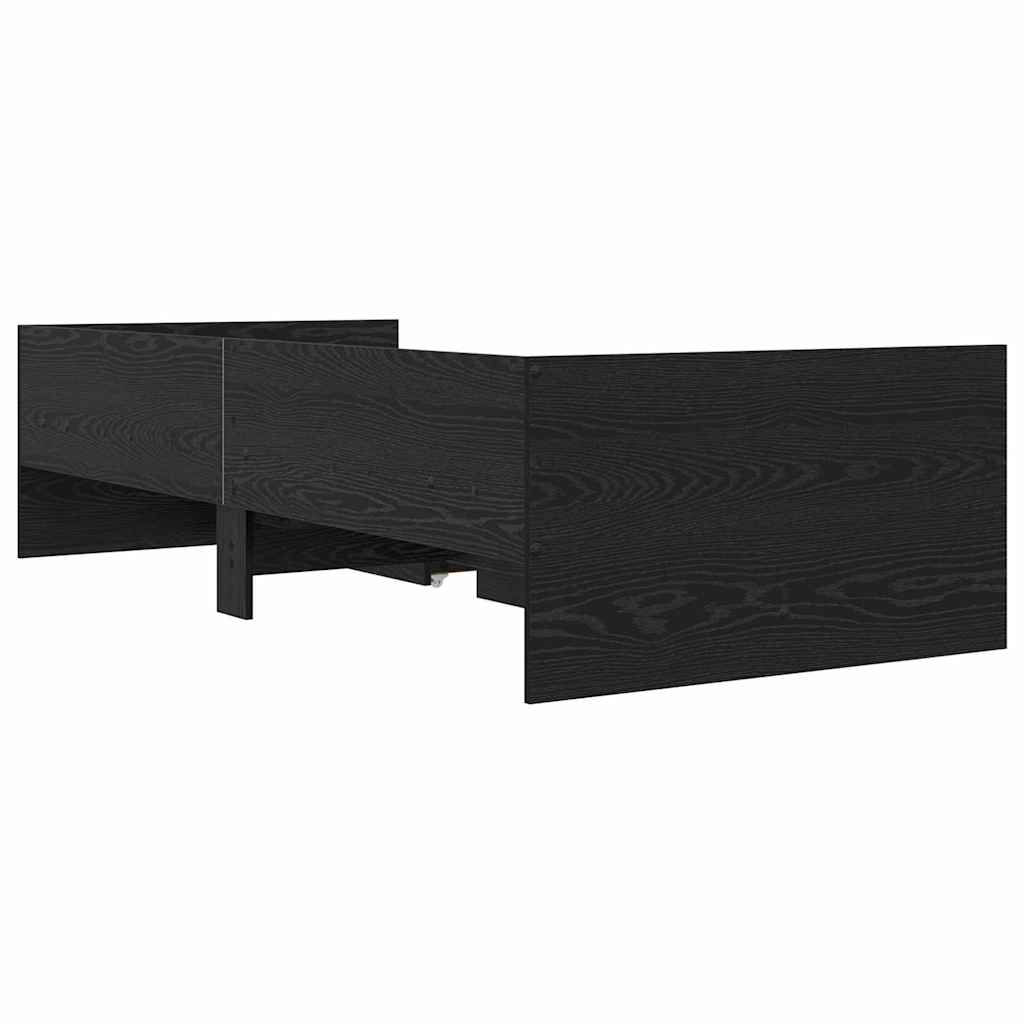 Bett mit Schubladen Braun Eiche-Optik 75x190 cm