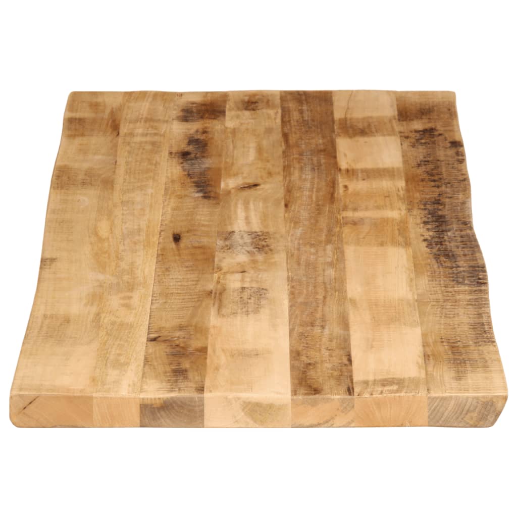 Tischplatte 40x40x2,5 cm Rechteckig Massivholz Akazie Baumkante