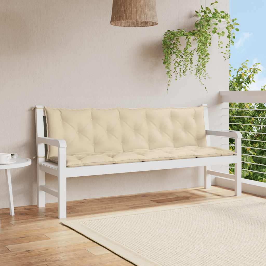 Gartenbank-Auflage Anthrazit 100x(50+50)x7 cm Oxford-Gewebe