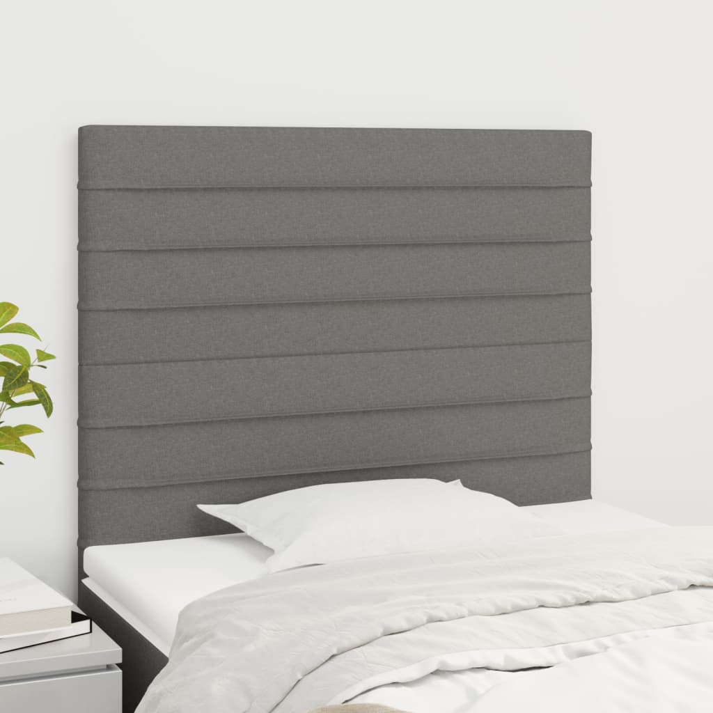Kopfteil Hellgrau 80x5x118/128 cm Stoff