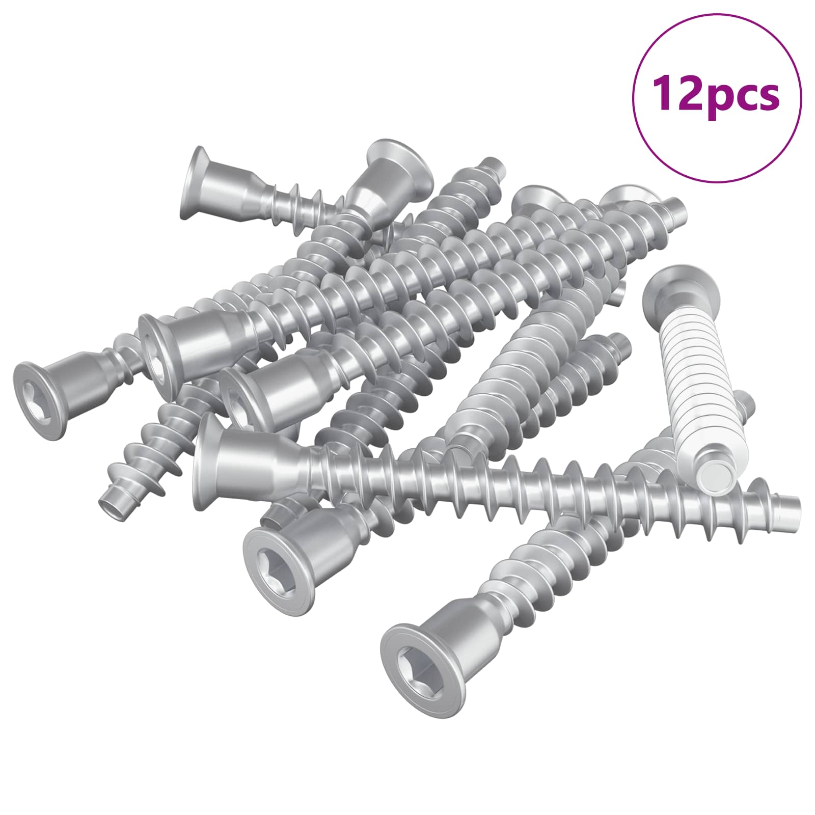 Confirmat-Schrauben 2 pcs Silber Ø5 x 40 mm Metall