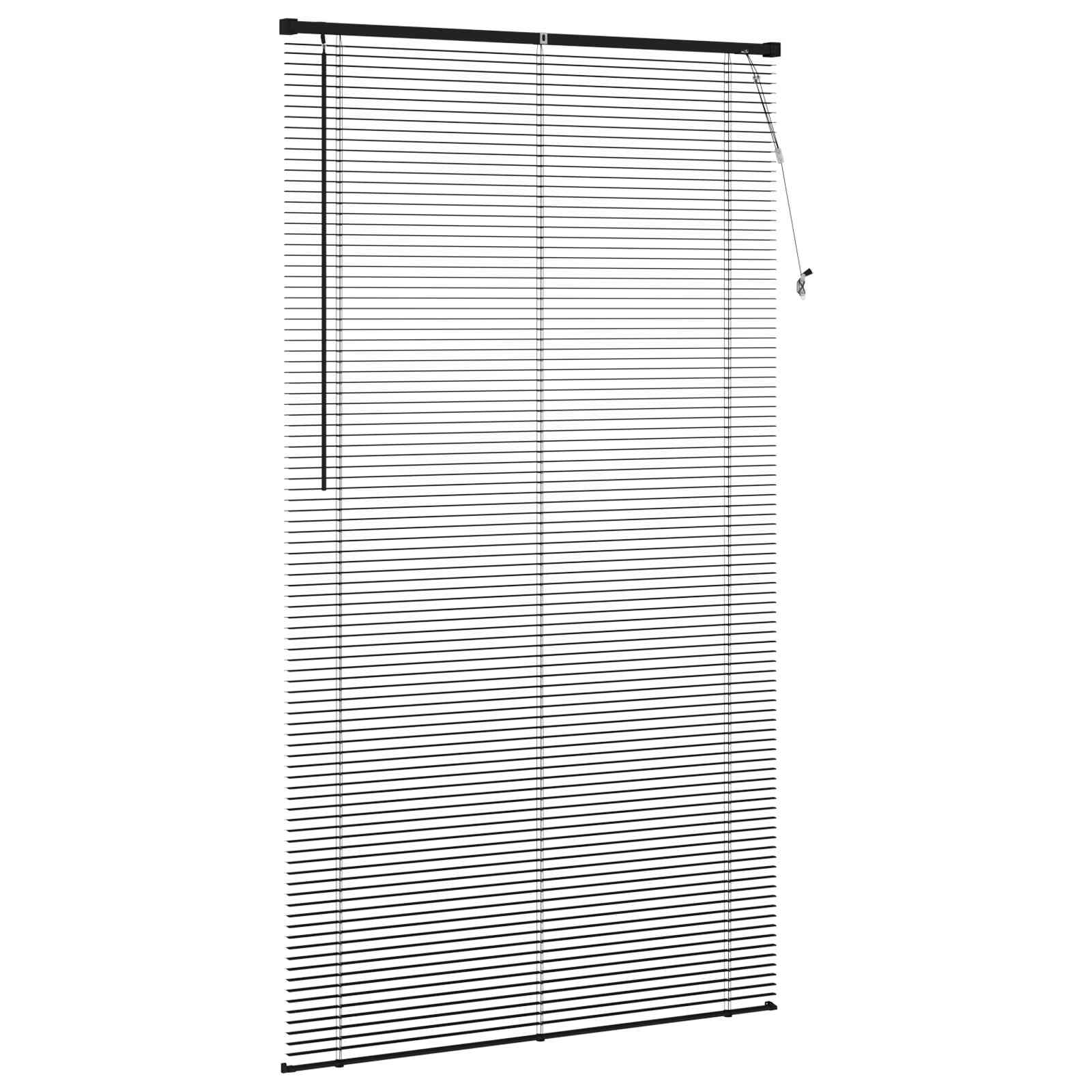 Jalousie Silber Grau 150 x 40 cm 25 mm PVC