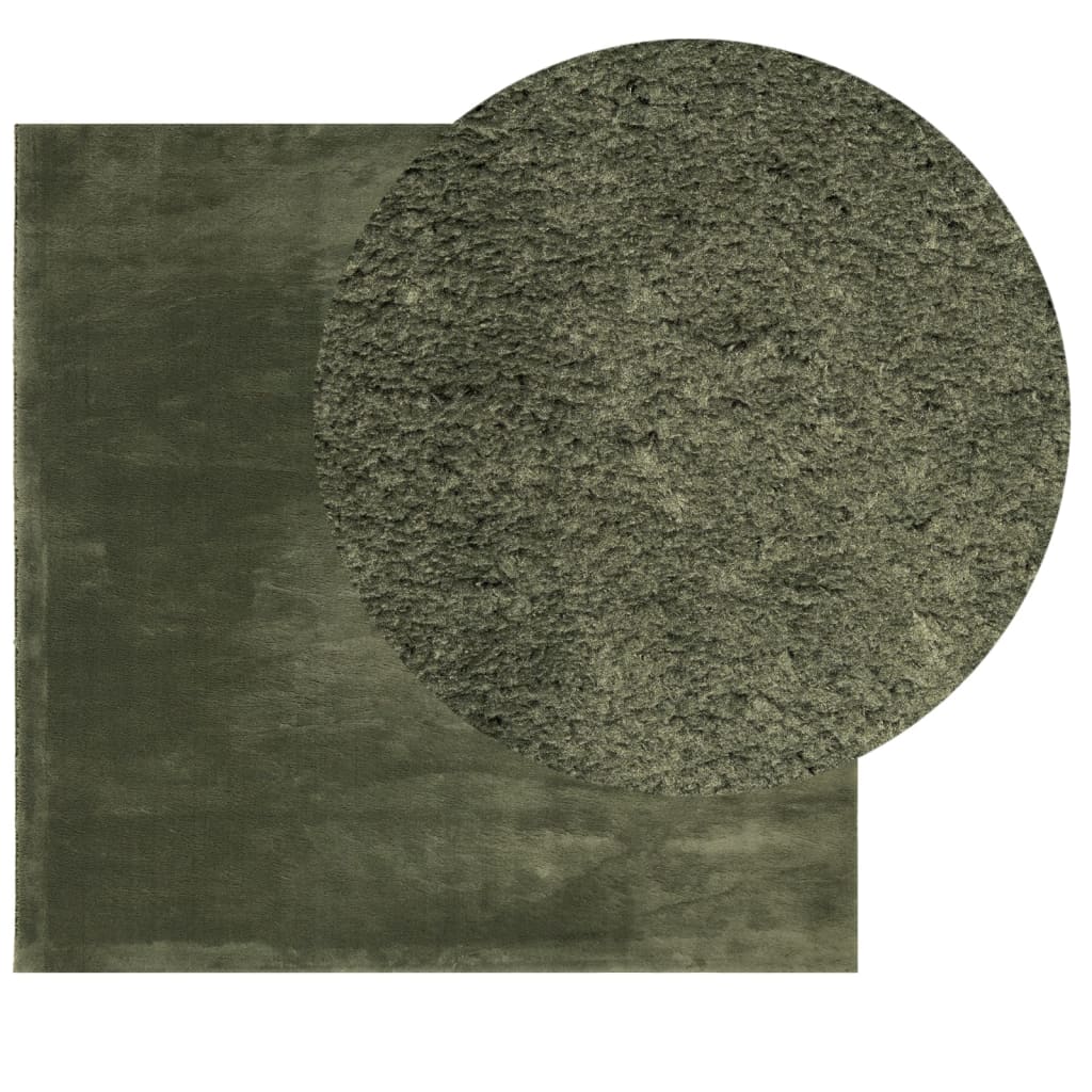 Teppich HUARTE Kurzflor Weich und Waschbar Anthrazit 60x110 cm