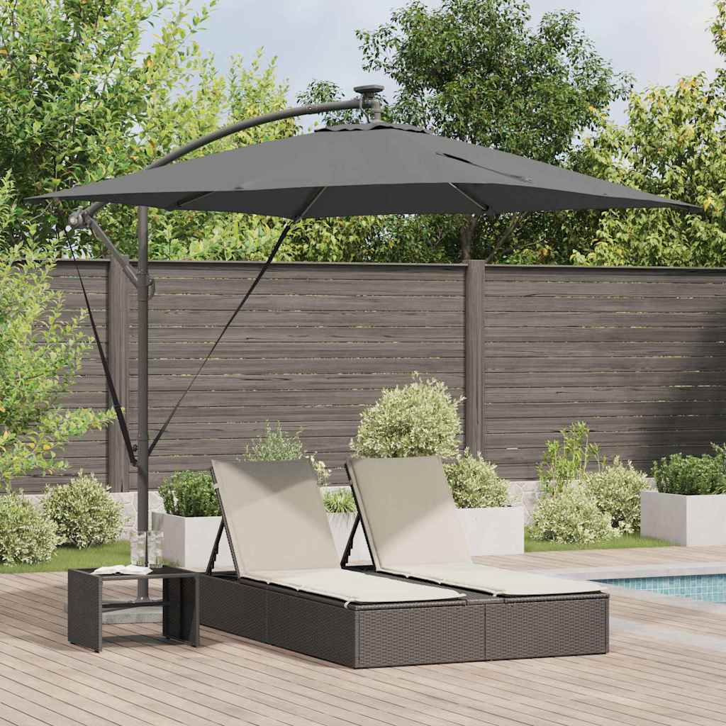 Sonnenschirm Sand 249 x 249 x 250 cm Polyester und Aluminium