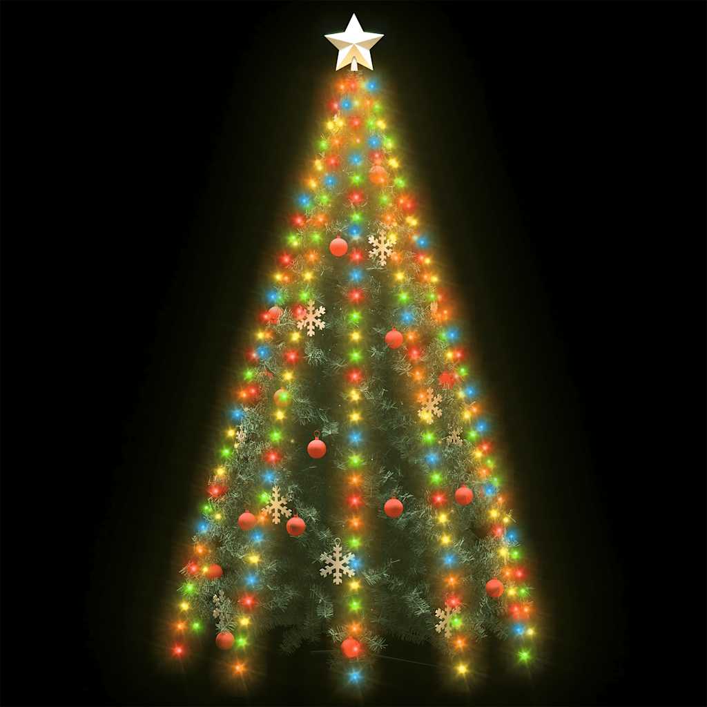 Weihnachtsbaum-Lichternetz mit 180 LEDs Kaltweiß 180 cm