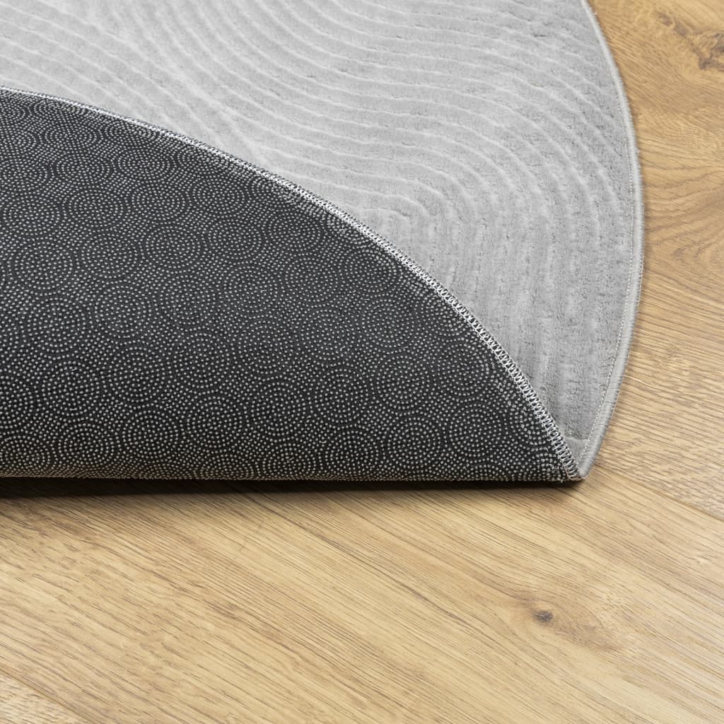 Teppich IZA Kurzflor Skandi-Stil Anthrazit 80x150 cm