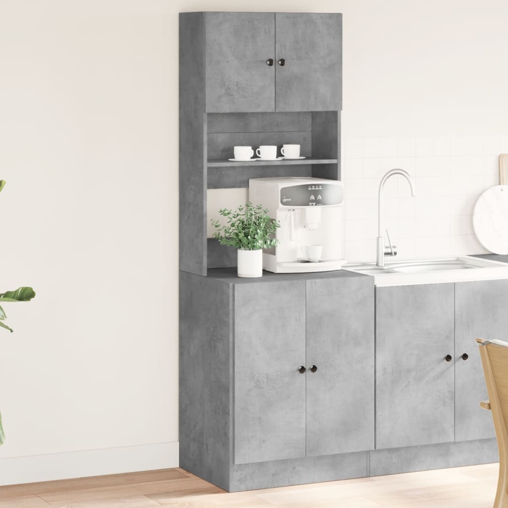 Küchenschrank Weiß 60x50x180 cm Holzwerkstoff