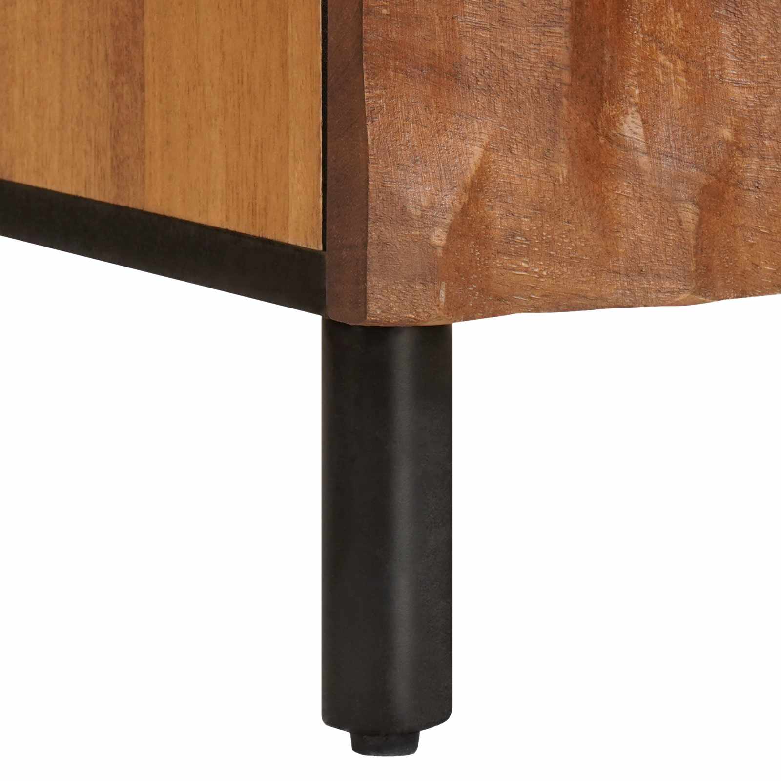 Sideboard mit Tür Weiße gewaschene Oberfläche 80 x 33 x 75 cm