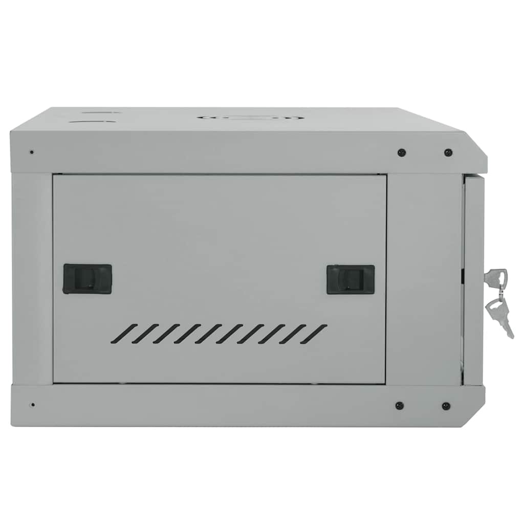 Netzwerkschrank mit Speicher Grau 60 x 45 x 28 cm Stahl