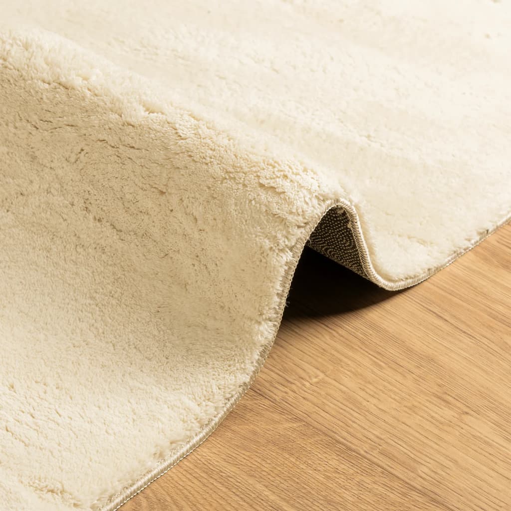 Teppich HUARTE Kurzflor Weich und Waschbar Anthrazit 60x110 cm