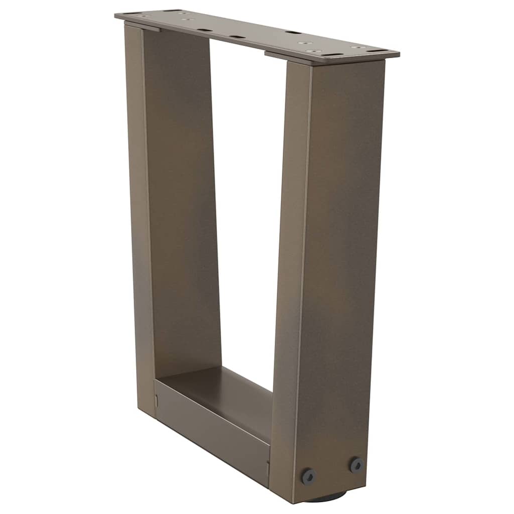 Couchtischbeine V-Form 2 Stück Schwarz 30x(30-31,3) cm Stahl