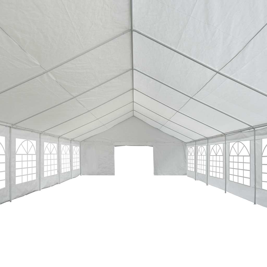 Partyzelt PE 6x16 m Weiß