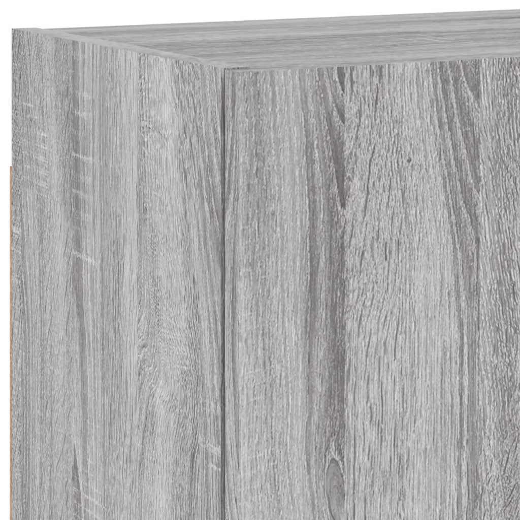 4-tlg. Wohnwand Weiß Holzwerkstoff