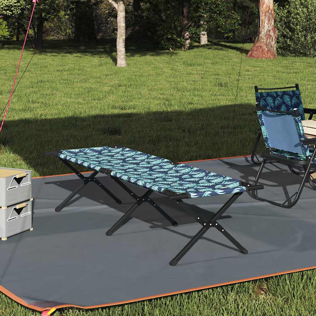 Klapp Schlafbett fürs Camping Blau 193 x 69 x 45 cm
